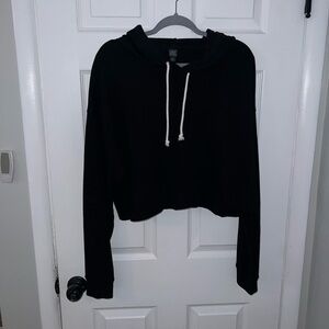 Black cropped sweater